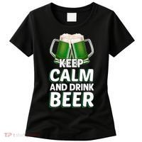 Keep Calm And Drink Beer Sat Patricks Day Women's T-Shirt thumb 0