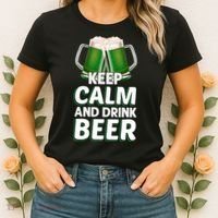 Keep Calm And Drink Beer Sat Patricks Day Women's T-Shirt thumb 2