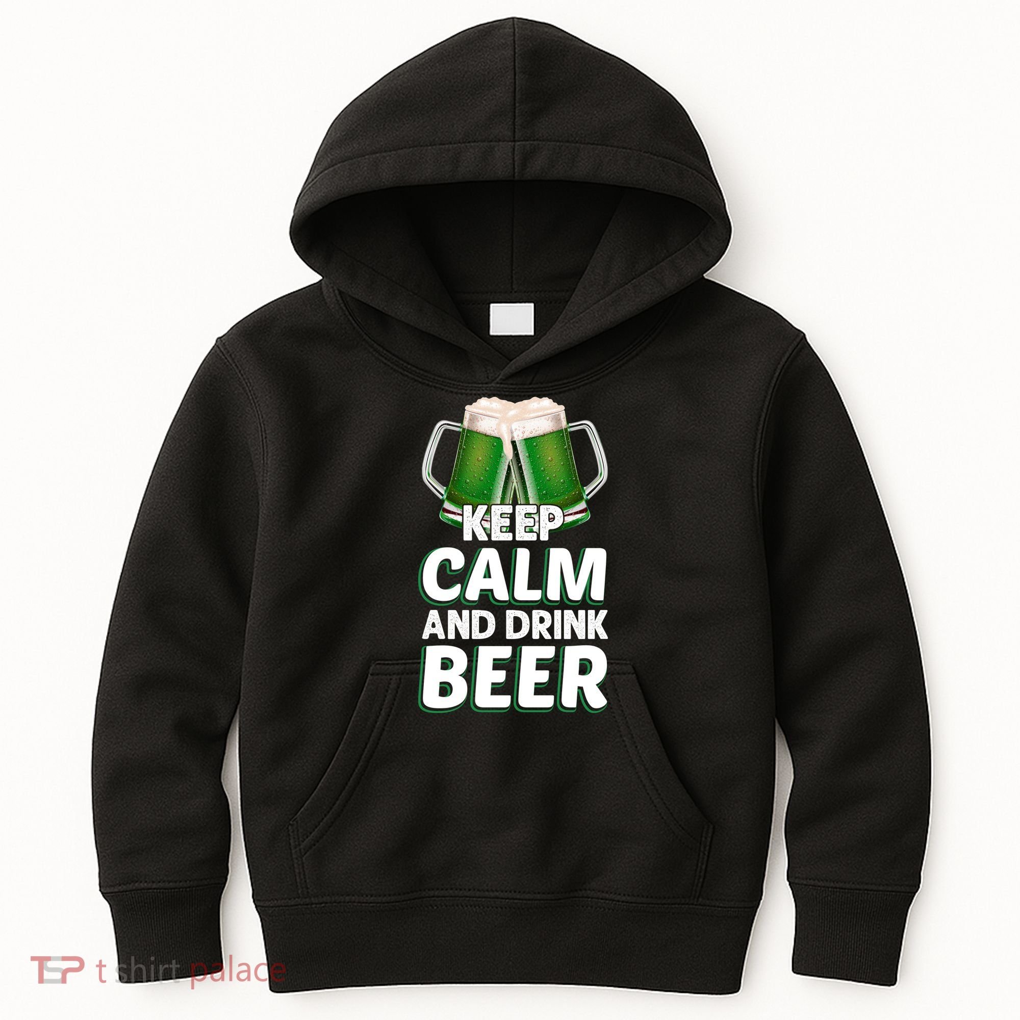 Keep Calm And Drink Beer Sat Patricks Day Kids Hoodie