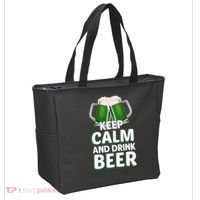 Keep Calm And Drink Beer Sat Patricks Day Tote Bag thumb 2