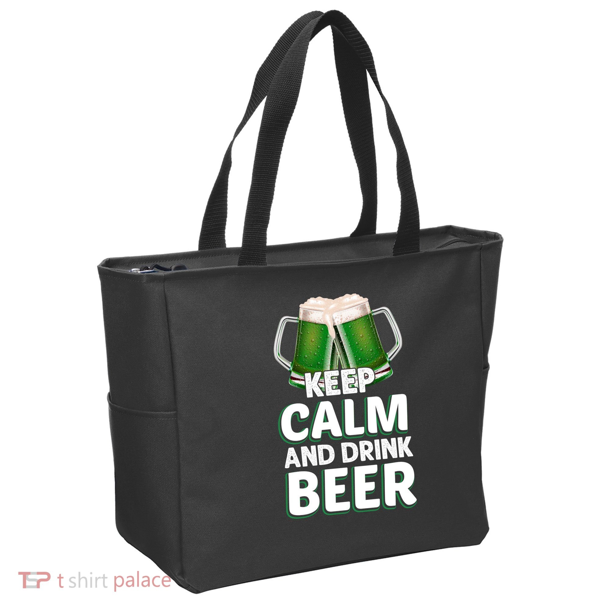 Keep Calm And Drink Beer Sat Patricks Day Tote Bag