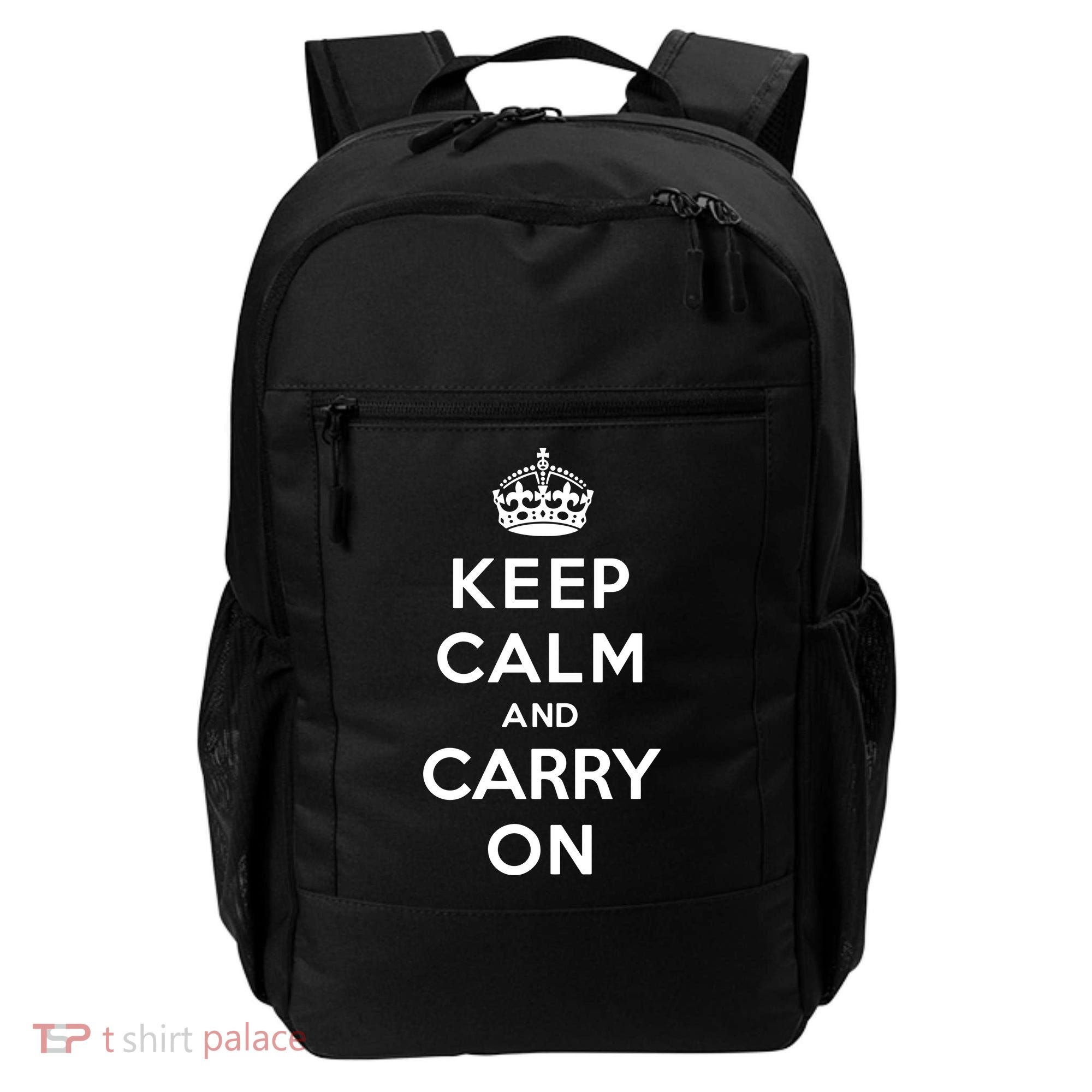 Keep Calm And Carry On Backpack