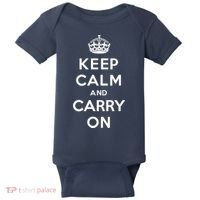 Keep Calm And Carry On Baby Bodysuit thumb 0