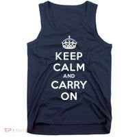 Keep Calm And Carry On Tank Top thumb 0