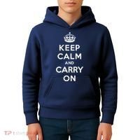 Keep Calm And Carry On Kids Hoodie thumb 4