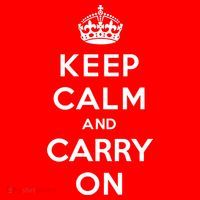 Keep Calm And Carry On Santa Hat thumb 1