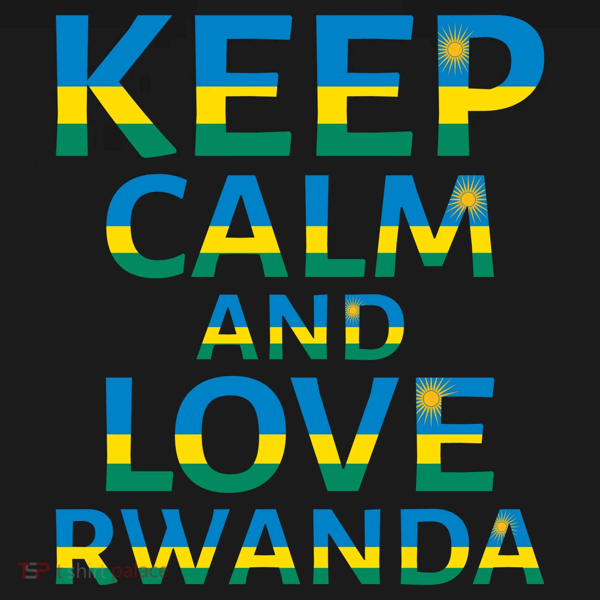 Keep Calm And Love Rwanda Coaster