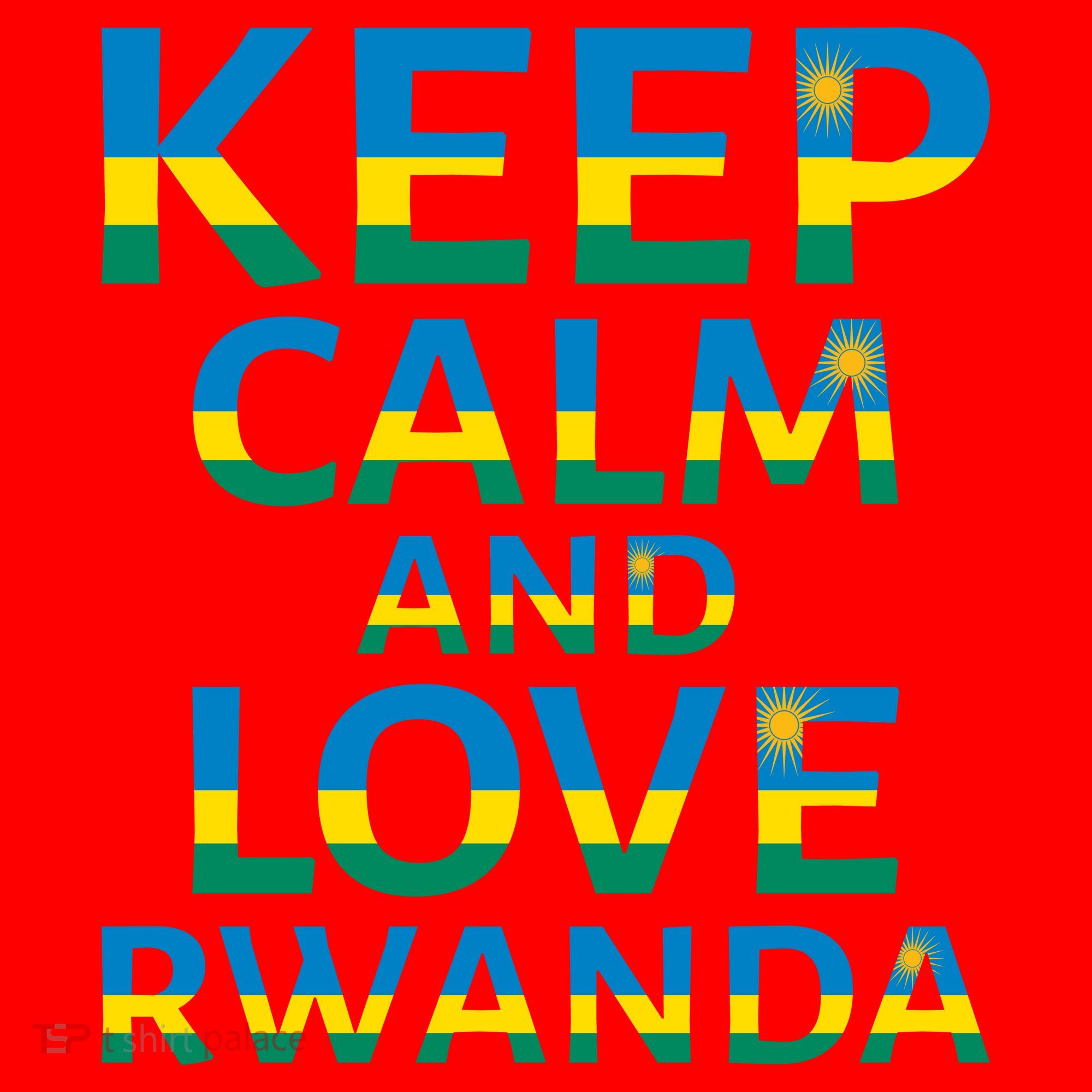 Keep Calm And Love Rwanda Santa Hat
