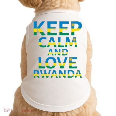 Keep Calm And Love Rwanda Doggie Tank