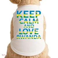 Keep Calm And Love Rwanda Doggie Tank thumb 0