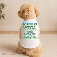 Keep Calm And Love Rwanda Doggie Tank thumb 2