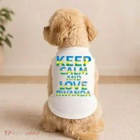 Keep Calm And Love Rwanda Doggie Tank thumb 2
