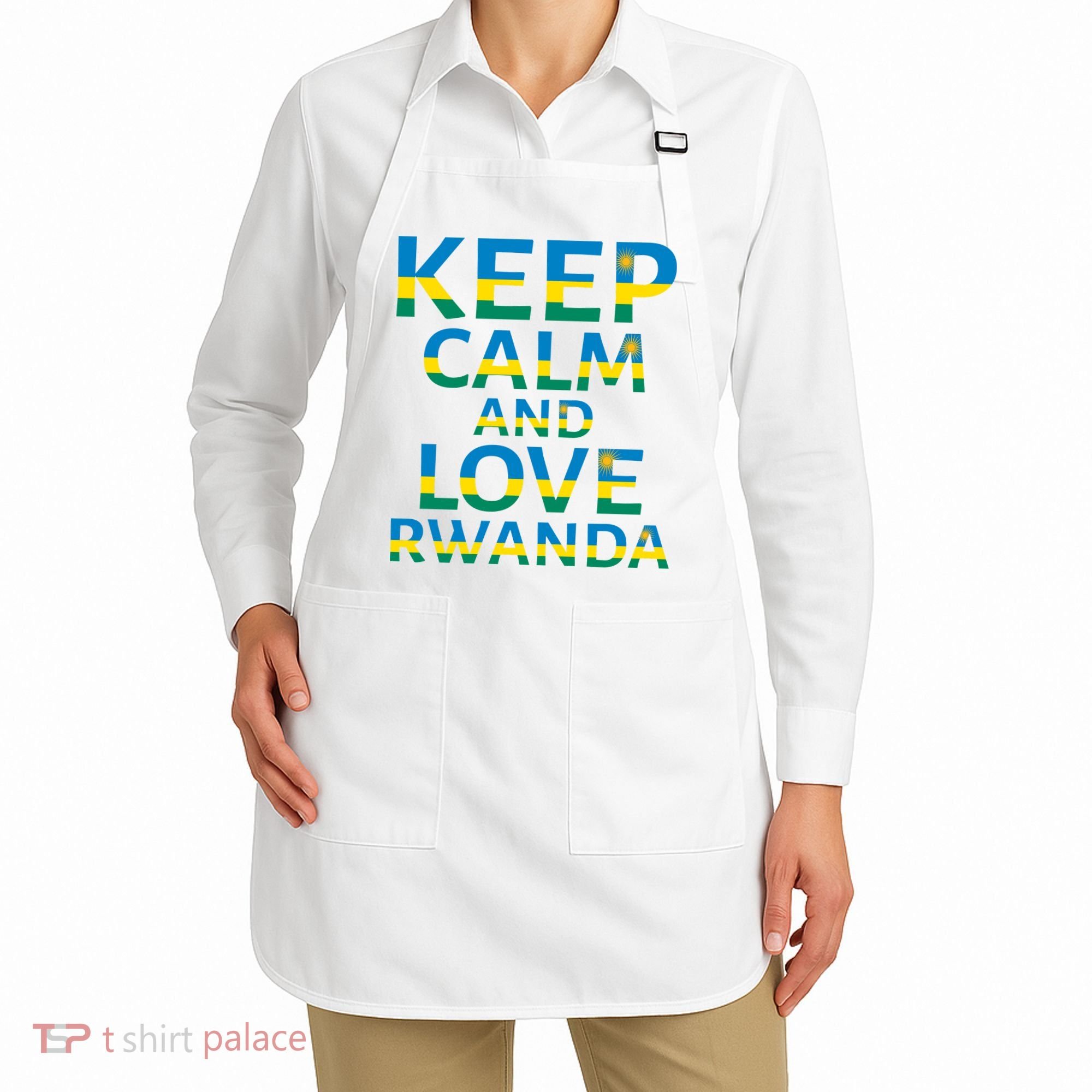 Keep Calm And Love Rwanda Apron