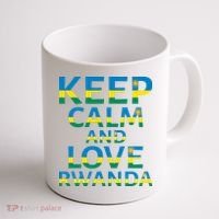 Keep Calm And Love Rwanda Coffee Mug thumb 1