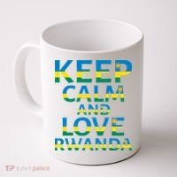 Keep Calm And Love Rwanda Coffee Mug thumb 0
