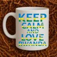 Keep Calm And Love Rwanda Coffee Mug thumb 2