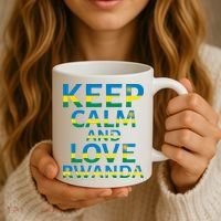 Keep Calm And Love Rwanda Coffee Mug thumb 3