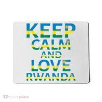 Keep Calm And Love Rwanda Mousepad thumb 0