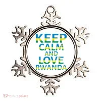 Keep Calm And Love Rwanda Ornament thumb 0