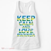 Keep Calm And Love Rwanda Women's Tank Top thumb 0