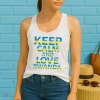 Keep Calm And Love Rwanda Women's Tank Top thumb 2