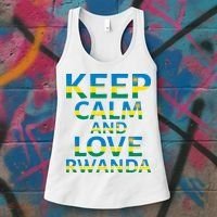 Keep Calm And Love Rwanda Women's Tank Top thumb 3