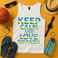 Keep Calm And Love Rwanda Tank Top thumb 4