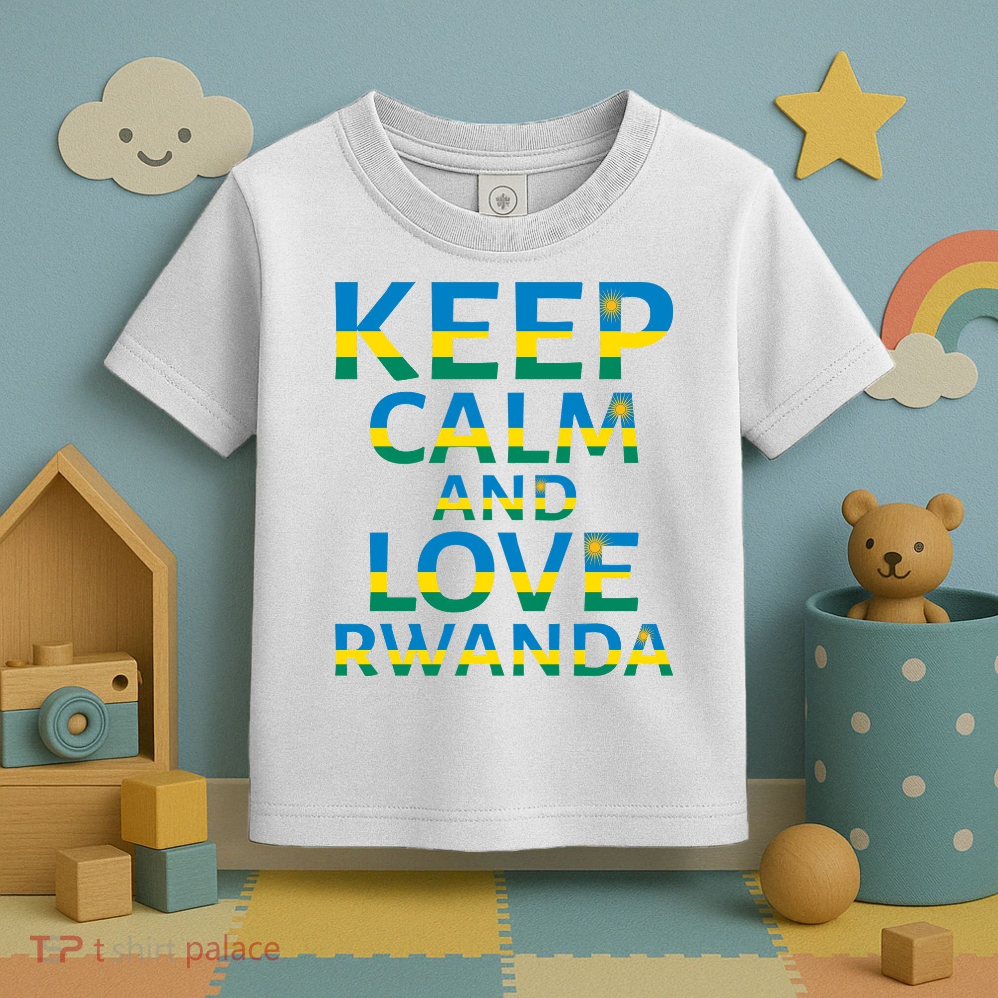 Keep Calm And Love Rwanda Toddler T-Shirt