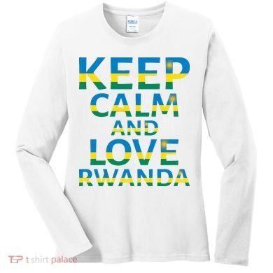 Keep Calm And Love Rwanda Women's Long Sleeve Shirt