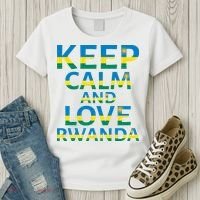 Keep Calm And Love Rwanda Women's T-Shirt thumb 3
