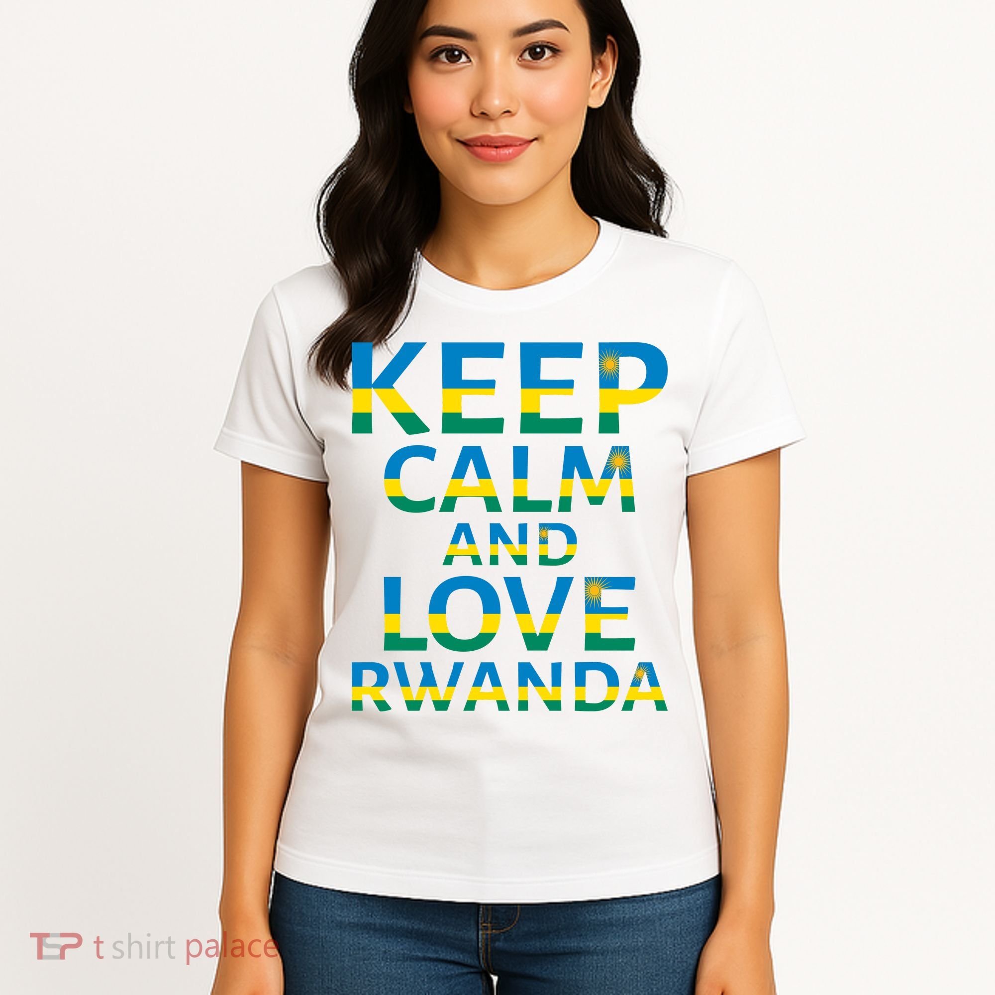 Keep Calm And Love Rwanda Women's T-Shirt