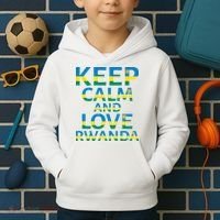 Keep Calm And Love Rwanda Kids Hoodie thumb 2