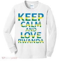 Keep Calm And Love Rwanda Kids Long Sleeve Shirt thumb 0