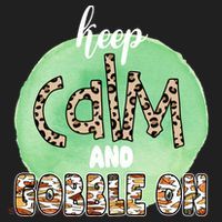 Keep Calm And Gobble On Fall Holiday Women's Sweatshirt thumb 2