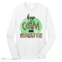Keep Calm And Gobble On Fall Holiday Long Sleeve Shirt thumb 0