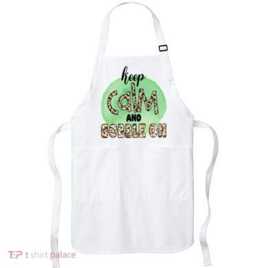 Keep Calm And Gobble On Fall Holiday Apron