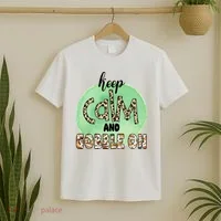 Keep Calm And Gobble On Fall Holiday T-Shirt thumb 2