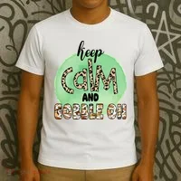 Keep Calm And Gobble On Fall Holiday T-Shirt thumb 3