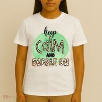 Keep Calm And Gobble On Fall Holiday T-Shirt thumb 4