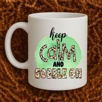Keep Calm And Gobble On Fall Holiday Coffee Mug thumb 2