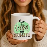 Keep Calm And Gobble On Fall Holiday Coffee Mug thumb 3