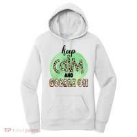 Keep Calm And Gobble On Fall Holiday Women's Hoodie thumb 0