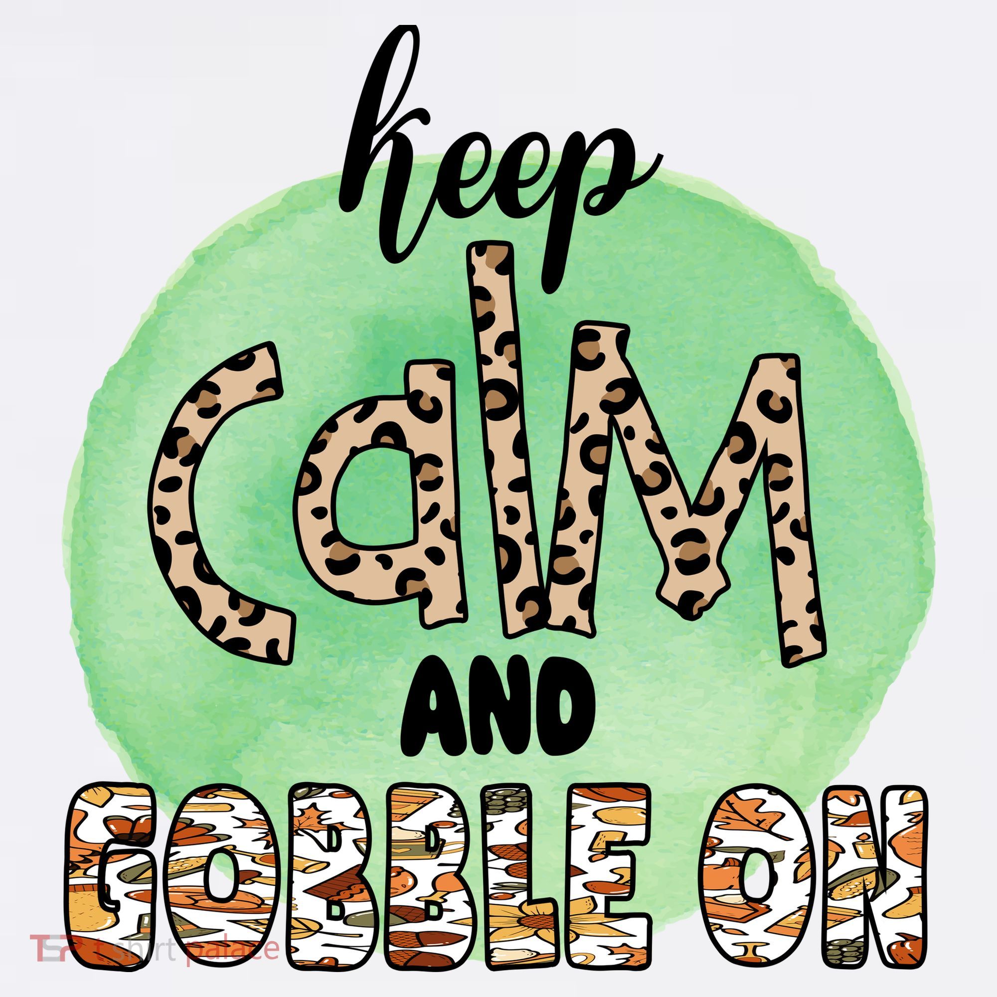 Keep Calm And Gobble On Fall Holiday Women's Hoodie