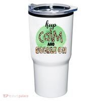 Keep Calm And Gobble On Fall Holiday Tumbler thumb 0