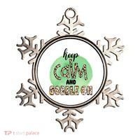 Keep Calm And Gobble On Fall Holiday Ornament thumb 0