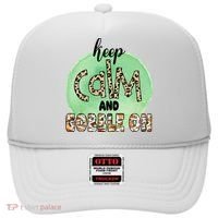 Keep Calm And Gobble On Fall Holiday Hat thumb 0