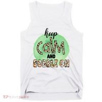 Keep Calm And Gobble On Fall Holiday Tank Top thumb 0