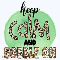 Keep Calm And Gobble On Fall Holiday Women's Long Sleeve Shirt thumb 2