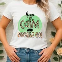 Keep Calm And Gobble On Fall Holiday Women's T-Shirt thumb 2