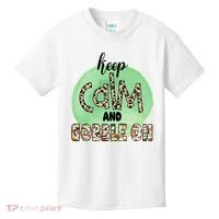 Keep Calm And Gobble On Fall Holiday Kids T-Shirt thumb 0